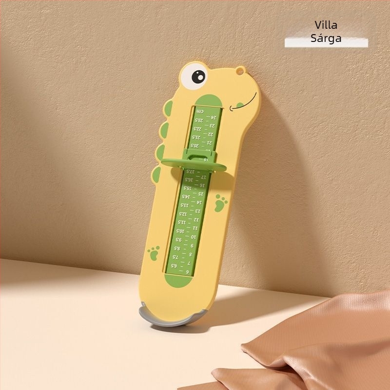 Baba lábméret mérő készülék otthoni használatra, ABS műanyag, Tong can márka, belső cipőhossz és lábhossz mérésére 1–6 éves gyermekeknél