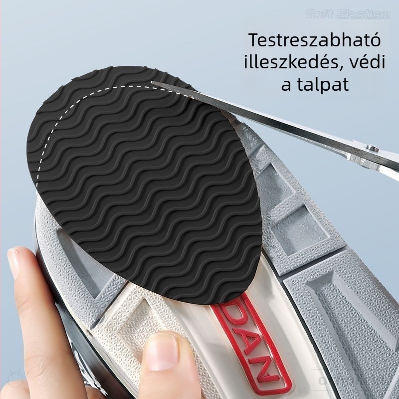 Magas sarkú cipő előtti talpvédő fólia — gumi, Water Drop stílus, Anti-slip sole modell, minden évszakhoz