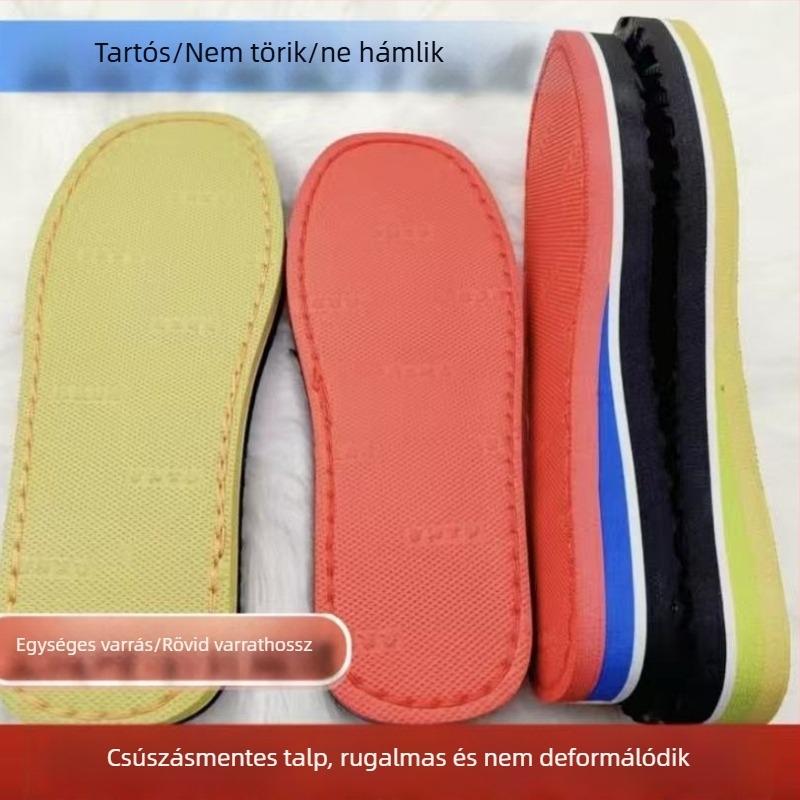 Kötött papucs talp, gumi anyag, téli használatra, termékkód fKEWQcnC, modell: egyéb, testreszabás elérhető