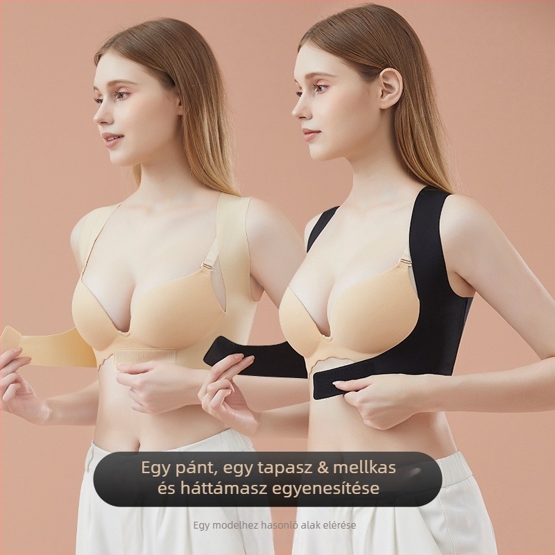 Testtartás-korrekciós öv, varrat nélküli X-alakú hát­támogatással, a testtartás javításáért és a vállak szabad mozgásáért (Márka: Jisheng; Modell: 23C001; Piacra kerülés: 2024.03; Tanúsítvány: ZJLL23072140)