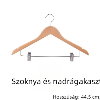 Lótuszfából készült ruhavállfa — kézzel készített, varrat nélküli kialakítás, vastított, csúszásmentes vállak, testreszabható