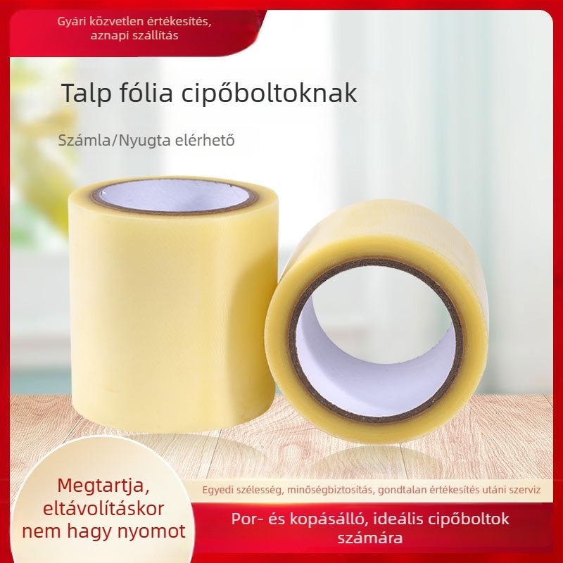 PVC talpvédő film új cipőkhöz, por- és kopásálló, könnyen téphető