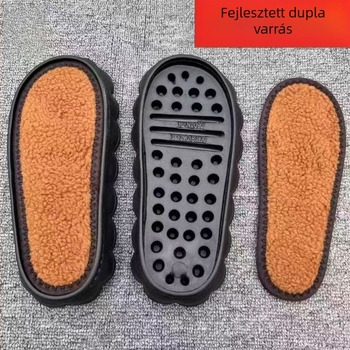 Kézzel szőtt papucs EVA talppal; kampós talp stílus, mindennapi viselet; téli és őszi szezon; termékkód L01; testreszabott feldolgozás