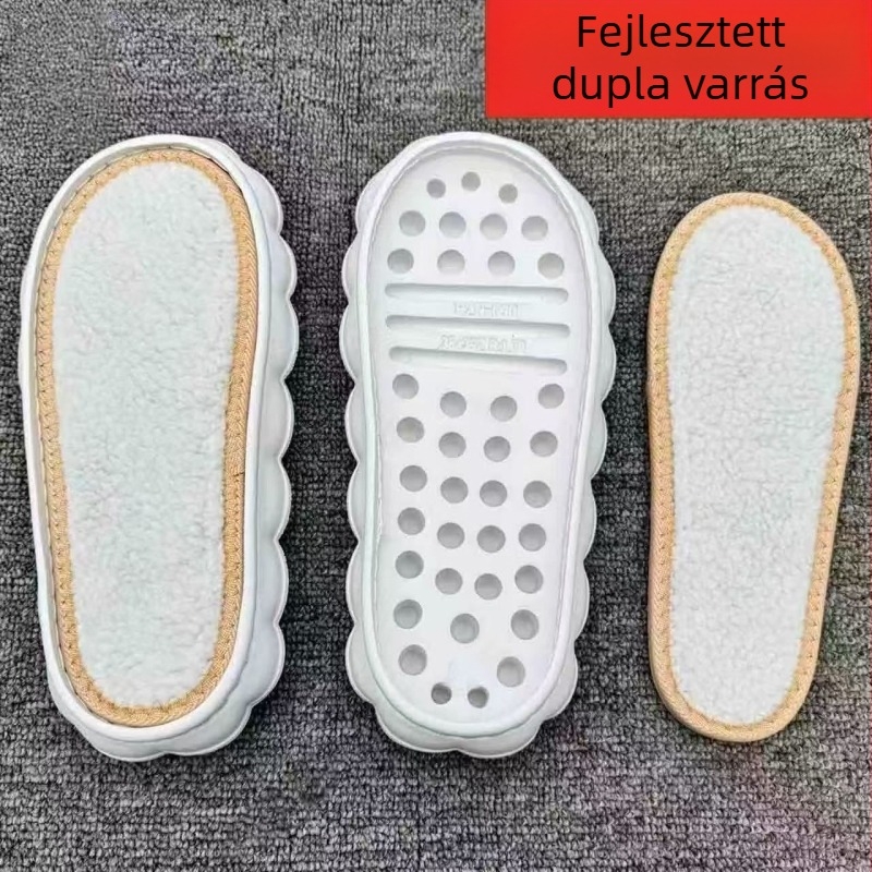 Kézzel szőtt papucs EVA talppal; kampós talp stílus, mindennapi viselet; téli és őszi szezon; termékkód L01; testreszabott feldolgozás