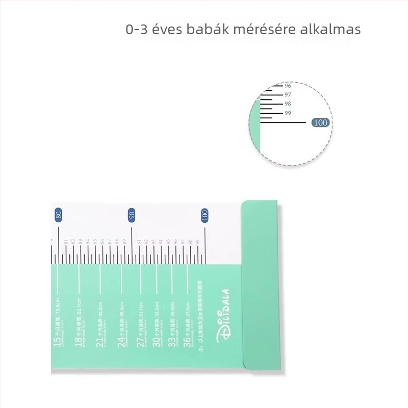 Baba magasság- és testsúly mérő matrac precíziós vonalzóval – otthoni használatra; anyag: Egyéb; 1–3 éveseknek
