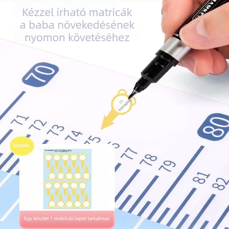 Baba magasság- és testsúlymérő matrac