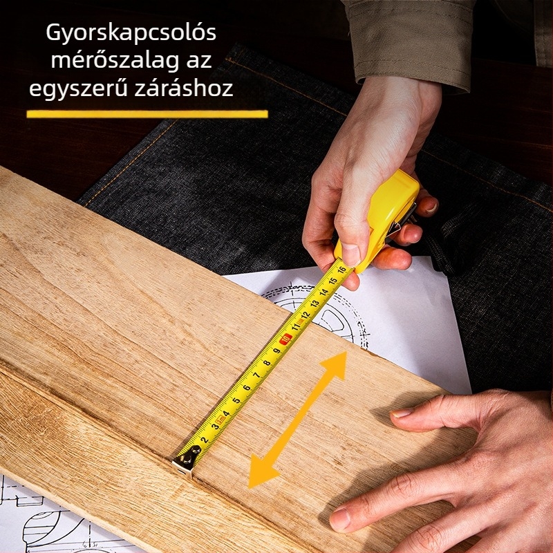 Deli Acél mérőszalag, modell Effective, mérési tartomány 1-50, Importált: Nem
