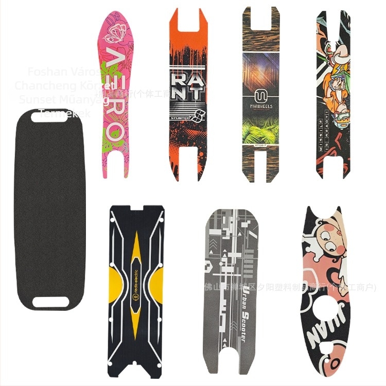 Csúszásmentes matricák skateboardhoz, 0,8 mm vastagság, akril ragasztórendszer, kopásálló, vágásra szabott