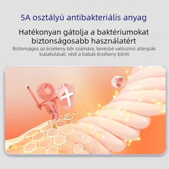 Gyermekeknek szóló száj-légzés korrigáló készülék — alvás közbeni szájszárny nyitás megelőzése, rajzfilmszerű dizájn, poliészter szál