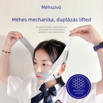 Gyermekeknek szóló száj-légzés korrigáló készülék — alvás közbeni szájszárny nyitás megelőzése, rajzfilmszerű dizájn, poliészter szál