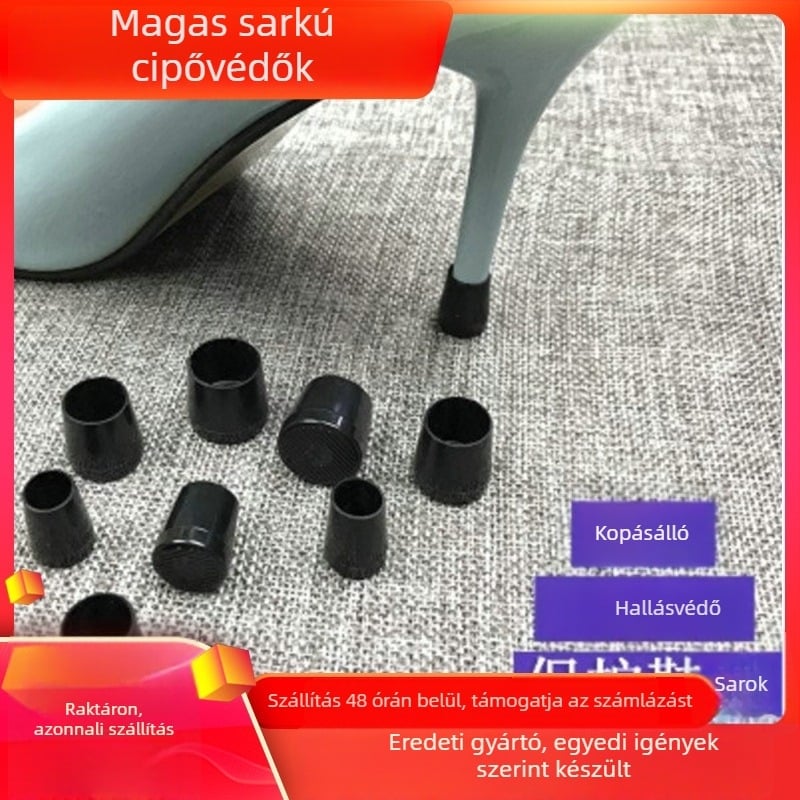 Női magassarkú védőborítás — kopásálló, csúszásmentes, 6.5 cm, bőr cipőkhöz kompatibilis