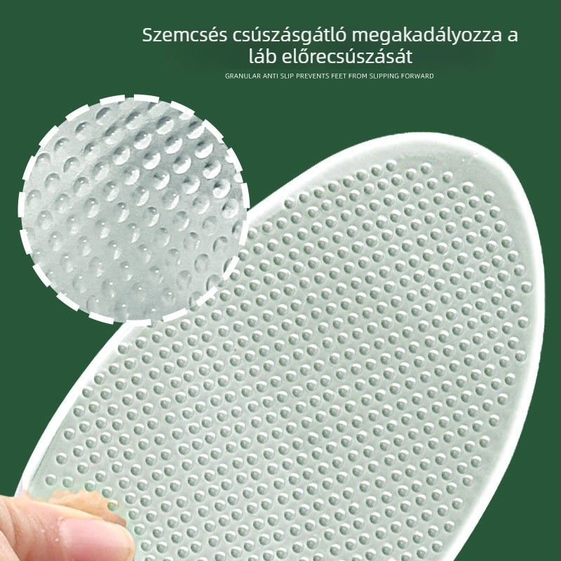 Kibővített és vastag elülső talptámaszok, uniszex félméret talpbetétek, átlátszó gél elülső talpbetét magas sarkú cipőkhöz