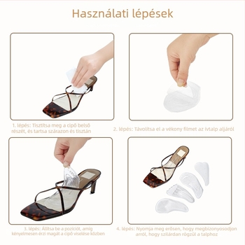 A14 Gél átlátszó puha boltozat párnák – elülső talpatámasz, antifrikciós talpbetét, alkalmas sportcipőkhöz, bőr cipőkhöz és munkacipőkhöz, testreszabható