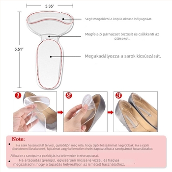 PU sarokbetét – átlátszó, láthatatlan, csúszásgátló, masszázs és ütéscsillapító