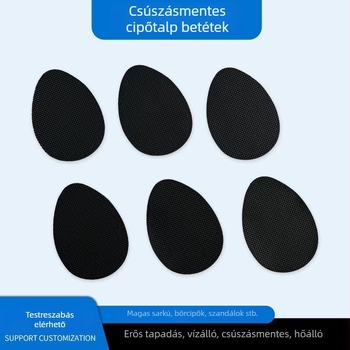 Öntapadós csúszásmentes talpbetét; kopásálló gumis hálóval; modell 099; alkalmas sportcipőkhöz, mindennapi cipőkhöz, meleg cipőkhöz és textilekhoz