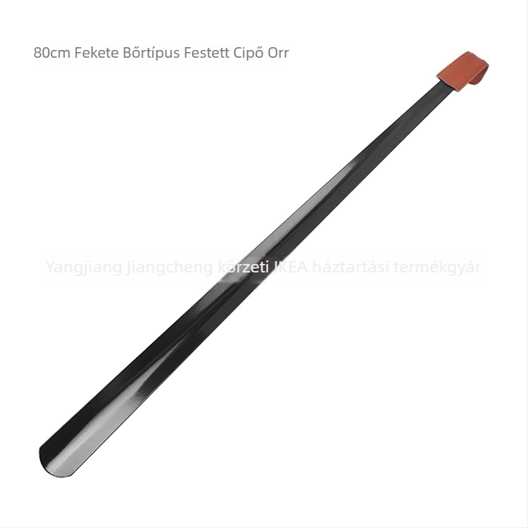 Cipőkanál görbült nyéllel, spray-fújt felület, bőrtok, Junyiking