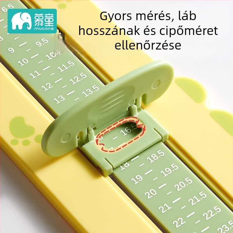 Gyermekek lábméret mérője, modell Kd-2879, Mu tong márka, alkalmas casual cipőkhöz, hivatalos magánmárka