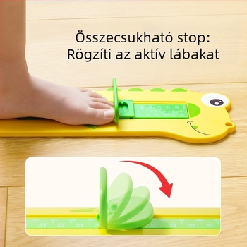 Gyerekek lábméret-mérő eszköz - ABS műanyag, 1–16 éveseknek, standard csomagolás