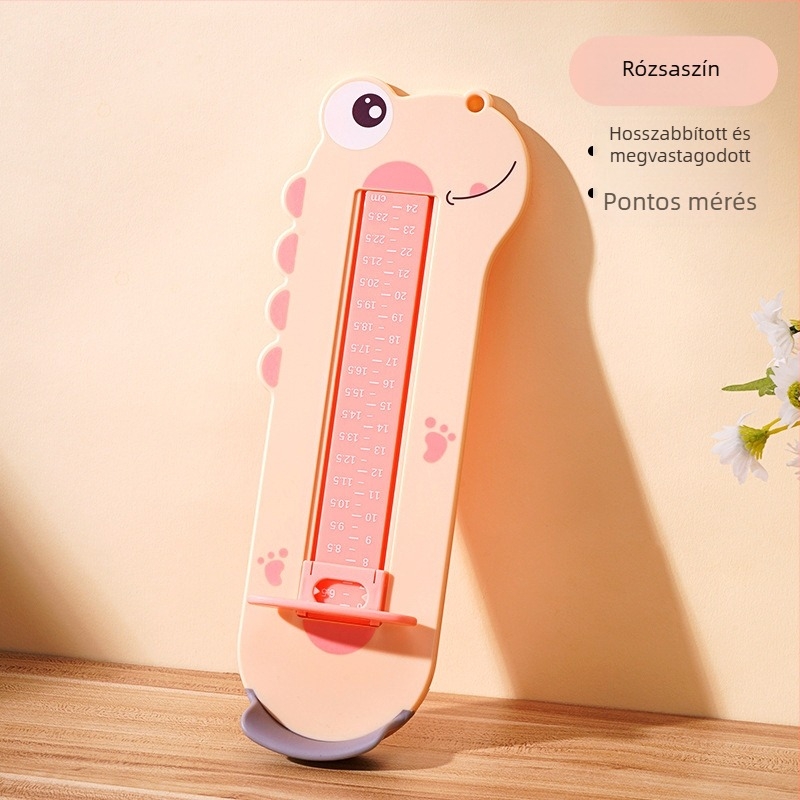 Gyerekek lábméret-mérő eszköz - ABS műanyag, 1–16 éveseknek, standard csomagolás