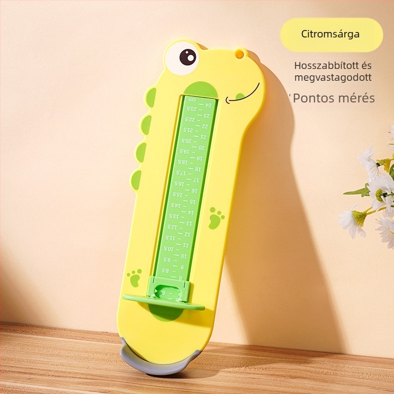 Gyerekek lábméret-mérő eszköz - ABS műanyag, 1–16 éveseknek, standard csomagolás
