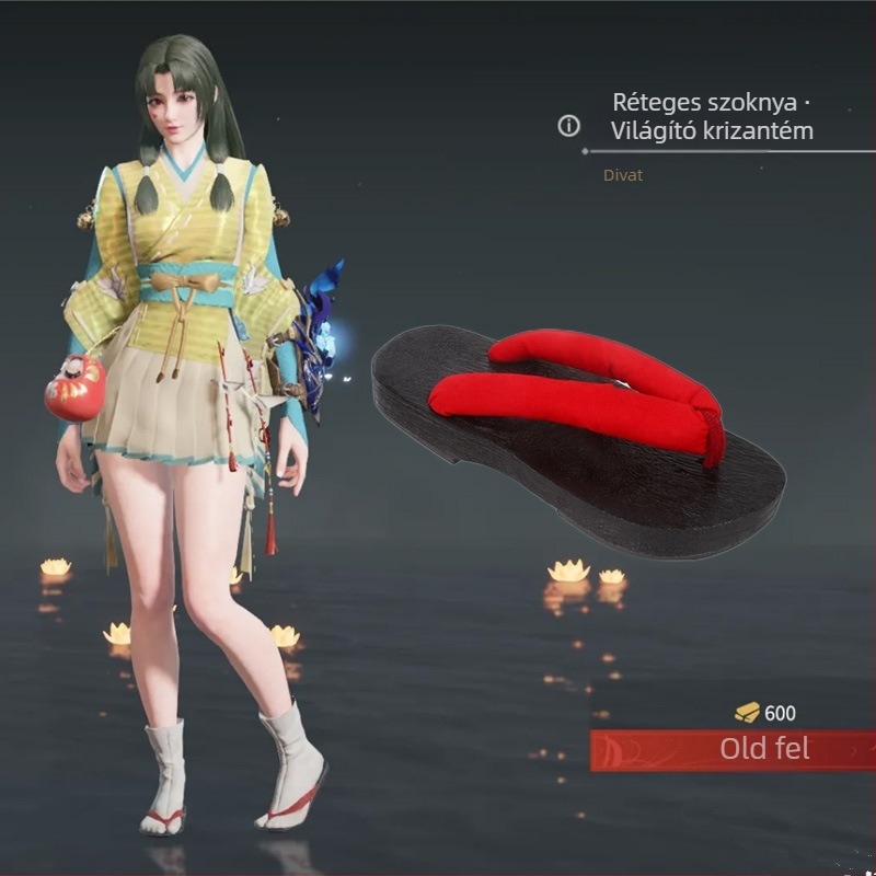 Flip-flopok kerek orrú, pamut felső rész, alacsony sarka 1–3 cm, japán stílus