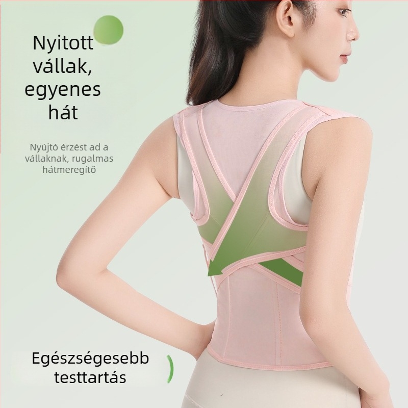 Melody U9 Testtartás-korrekciós öv — Légáteresztő hátsó támasz, részleges támogatás a hátnak, a felsőtestnek és a vállaknak