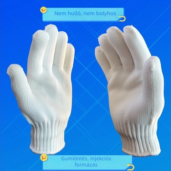 Fullian hőálló védőkesztyűk, 200°C, poliészter rostból, injekciós öntéshez és gumiproceszhez