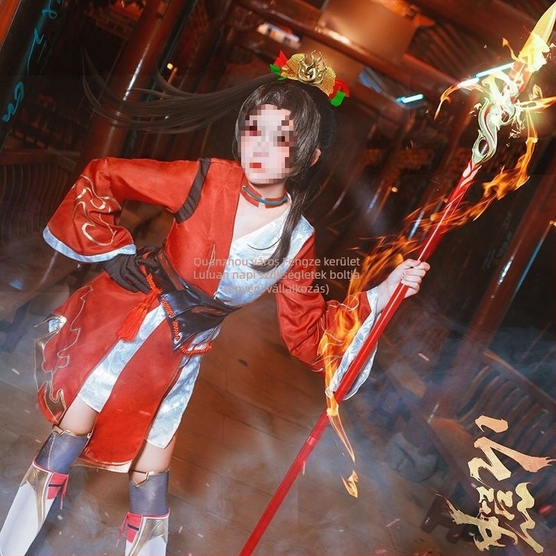 Cosplay jelmez készlet játékokhoz és animéhez – Harajuku stílus, chenille anyag, fő összetétel Spandex, fő anyag tartalma 30% alatt