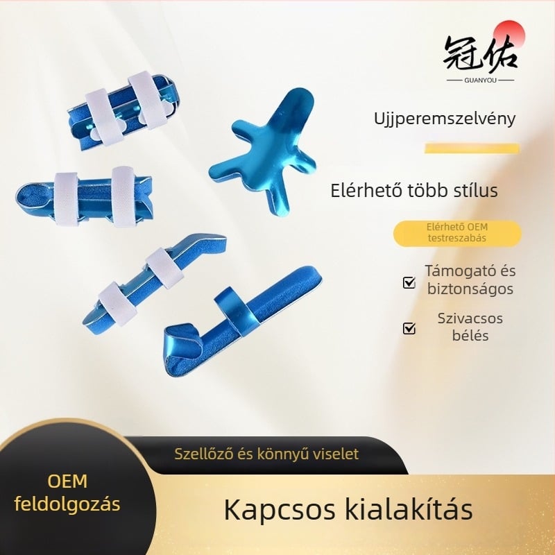 Alumíniumötvözet ujj sín perforált szellőzéssel és habos bélés az ízületi rögzítéshez