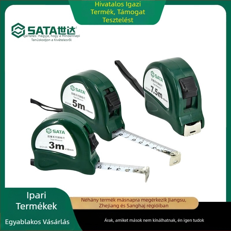 Stanley acél mérőszalag, 1. osztályú precizitás, kopásálló és ütésálló