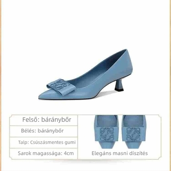 L612-2 Magas sarkú cipő, kerek orr, vékony sarok, 3–6 cm sarkmagasság, felsőrész Super Fiber, talp gumi