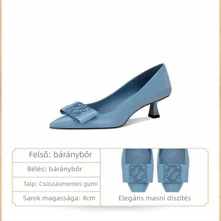L612-2 Magas sarkú cipő, kerek orr, vékony sarok, 3–6 cm sarkmagasság, felsőrész Super Fiber, talp gumi