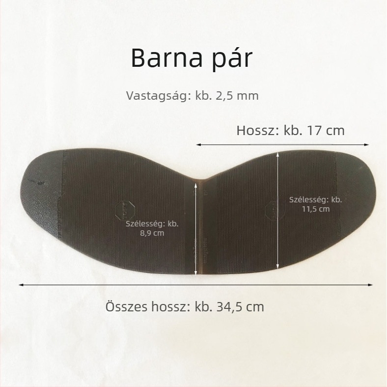 Magas sarkú előrész csúszásmentes betét, faanyagú, kopásálló, csendes