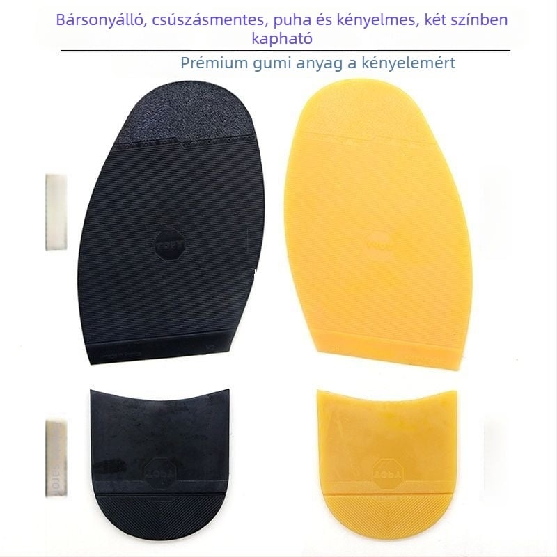 Magas sarkú előrész csúszásmentes betét, faanyagú, kopásálló, csendes