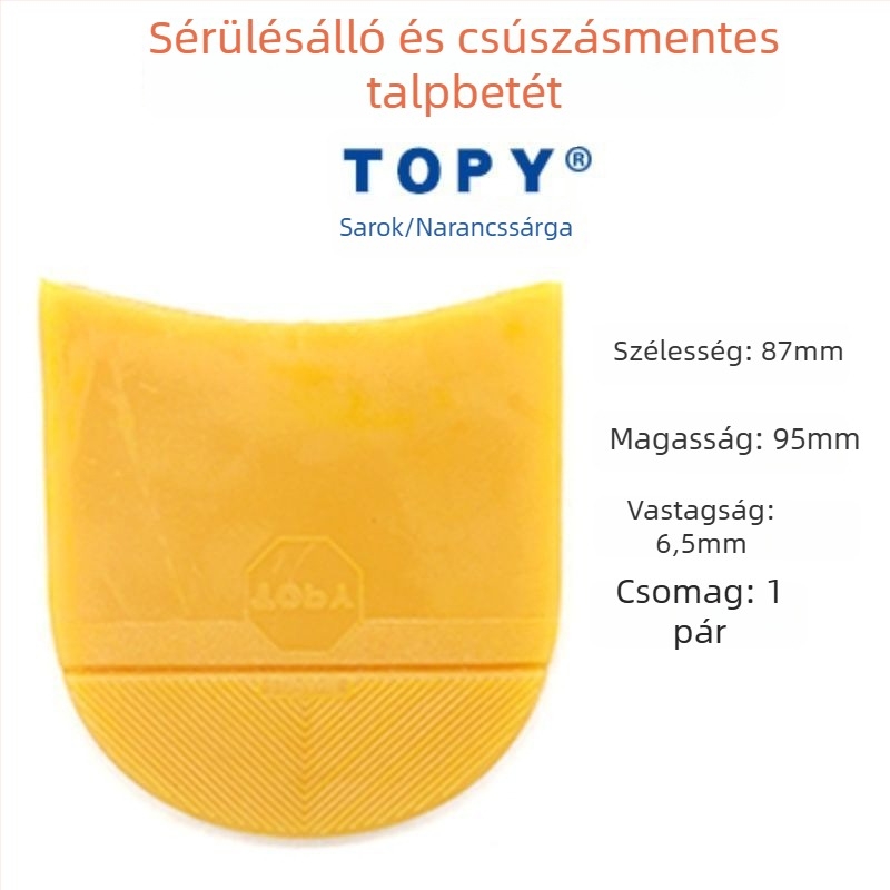 Magas sarkú előrész csúszásmentes betét, faanyagú, kopásálló, csendes