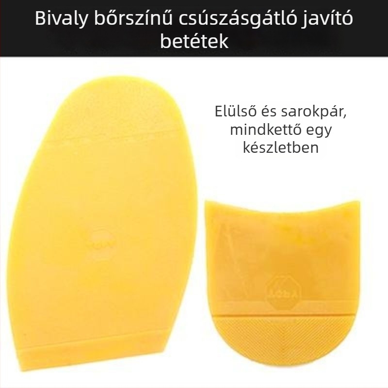 Magas sarkú előrész csúszásmentes betét, faanyagú, kopásálló, csendes