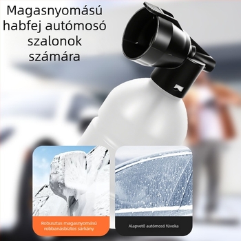 Magasnyomású autómosó pumpa, 220 V, 2400 W, motoros meghajtás, fém-műanyag felépítés, 9 kg