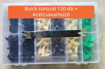 120 db nylon autóklipsz ajtópanelhez és mennyezethez – univerzális modell