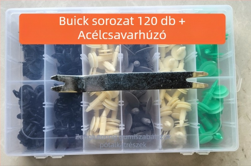120 db nylon autóklipsz ajtópanelhez és mennyezethez – univerzális modell