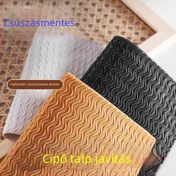 Talp anti-slip kopásálló ragasztó patch – hálós mintázat stílus, gumi, modell 6084-012gh