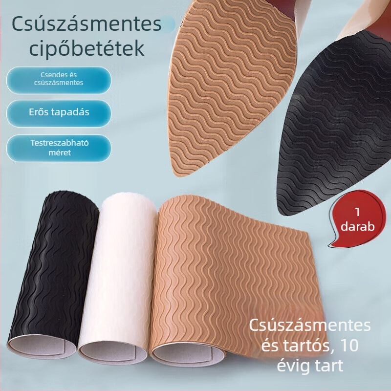 Talp anti-slip kopásálló ragasztó patch – hálós mintázat stílus, gumi, modell 6084-012gh