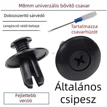Autóipari csomagtartó rögzítő klipek, 8 mm-es expanziós csavar a belső burkolathoz, modell 46966, termékkód 46966, márka Comfortable, eredeti gyár