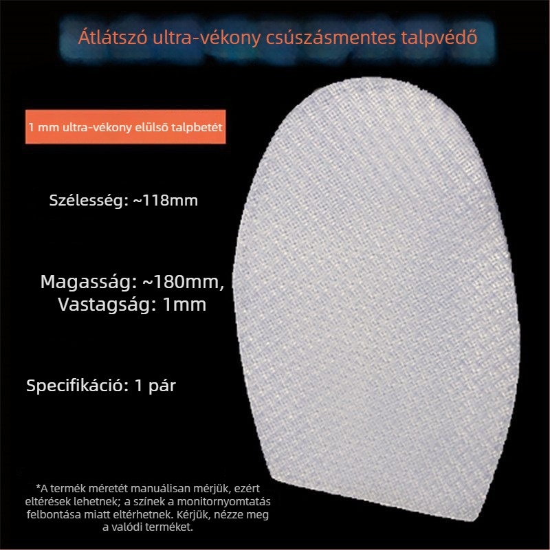 Cipőtalptapaszok: átlátszó gumi, kopásálló és zajcsökkentő betétek a talpra, elülső és hátsó részhez; Márka Unique; Anyag Fa; Stílus Egyéb; Modell Egyéb