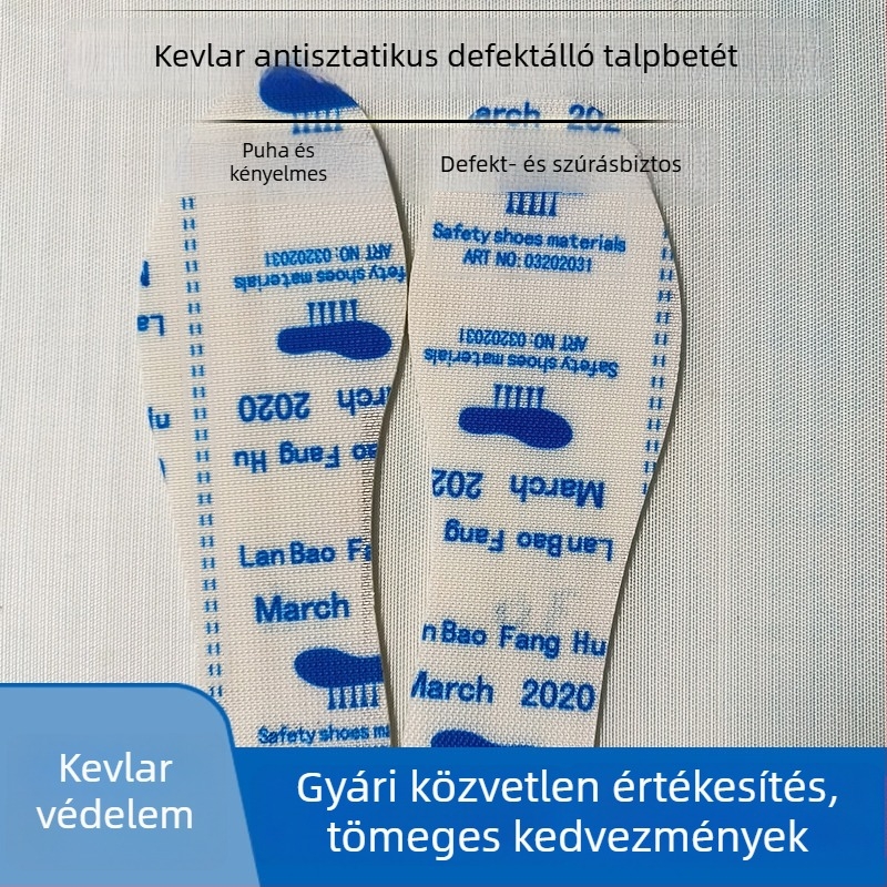 Kevlar anti-perforációs talpbetét munkavédelmi lábbelikhez