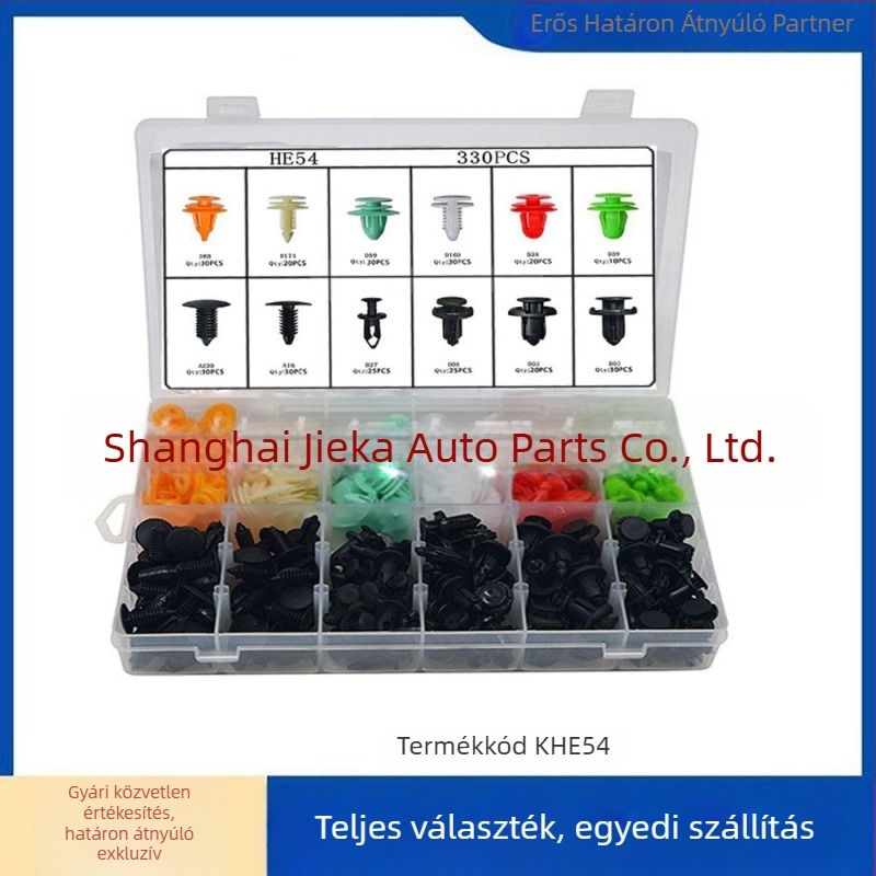 330 darab nylon klipek autó tető- és ajtópanel-dekorációhoz, kompatibilis Honda, BMW, Daewoo, Jeep, Suzuki