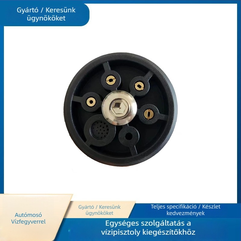 Lítium akkumulátoros autómosó vízpisztoly, kompakt kivitel, 6 az 1-ben fúvóka, többfunkciós, állítható nyomás