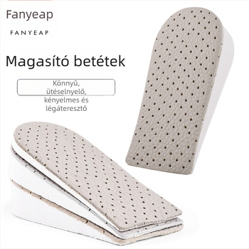 D1P60 Láthatatlan magasságnövelő talpbetét, légző félméretű talpbetét, kényelmes