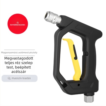 Magasnyomású autómosó pisztoly – Lead Vibration, rozsdamentes acél fej, műanyag markolat, autómosókhoz és magasnyomású mosókhoz