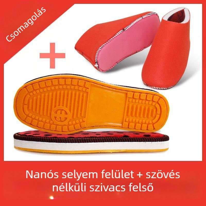Gyerekeknek készült papucs gumírozott talppal, téli viselet, temperament és ingázó stílus