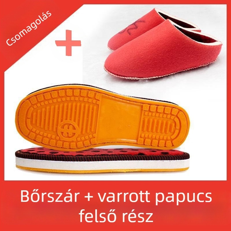 Gyerekeknek készült papucs gumírozott talppal, téli viselet, temperament és ingázó stílus